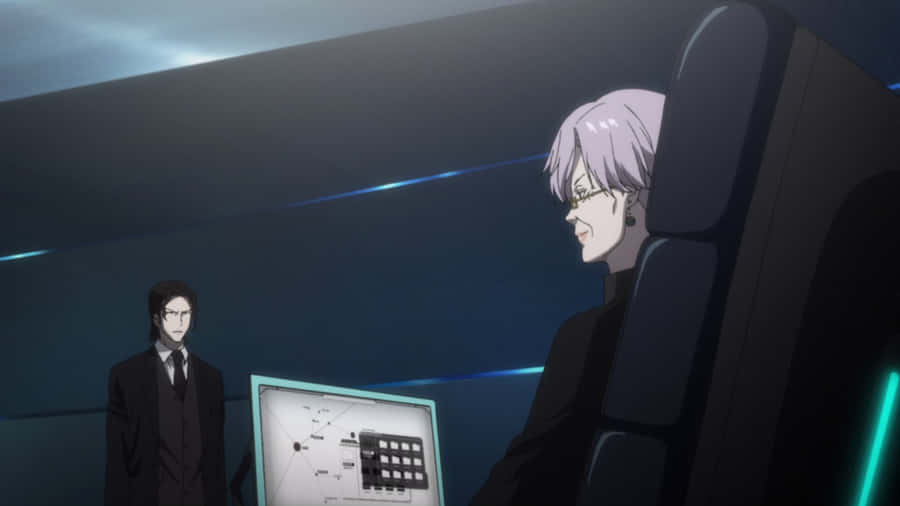 Anime Charactersin Command Room Wallpaper