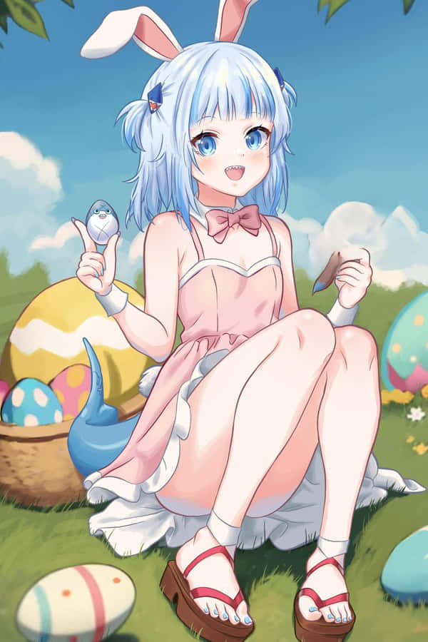 Anime Easter Bunny Girl Wallpaper