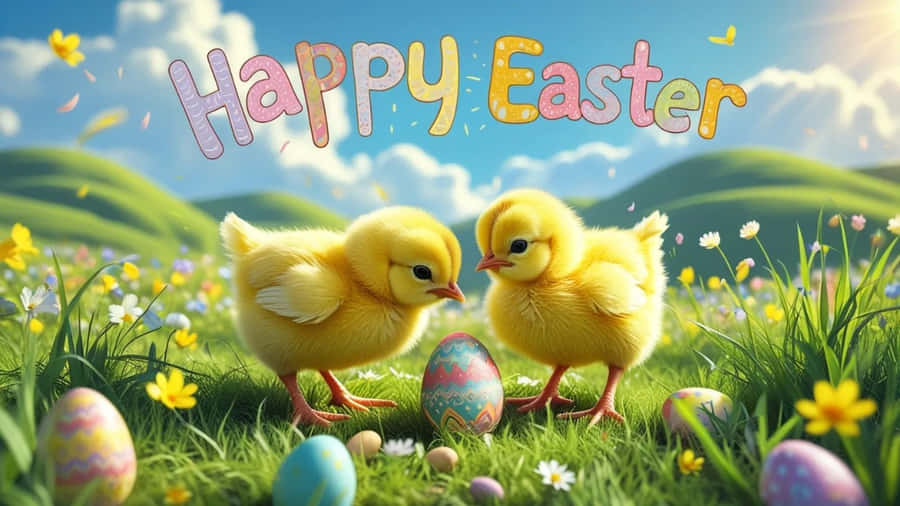 Anime Easter Celebration Wallpaper