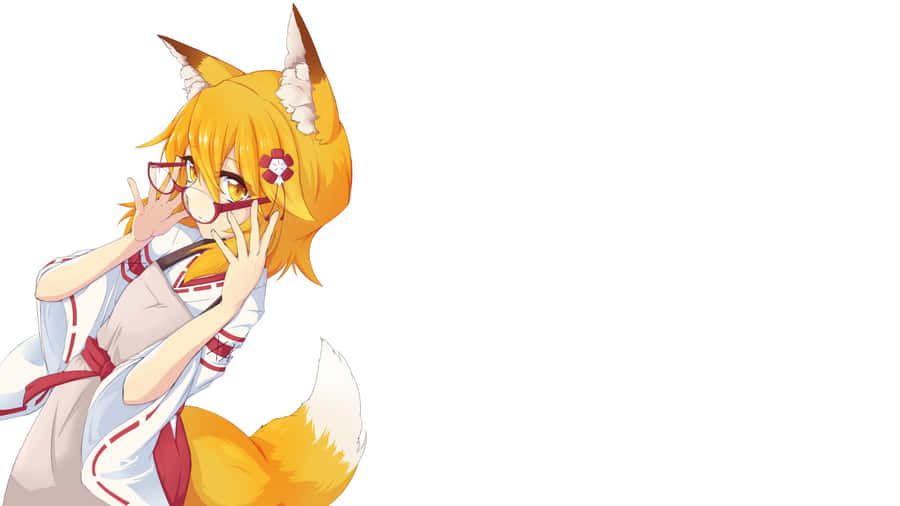 Anime Fox Girl Character Wallpaper