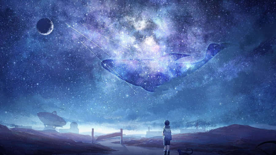 Anime Galaxy Cosmic Adventure Wallpaper