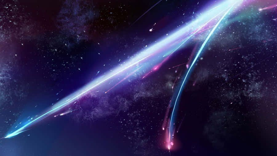 Anime Galaxy Cosmic Battle Wallpaper