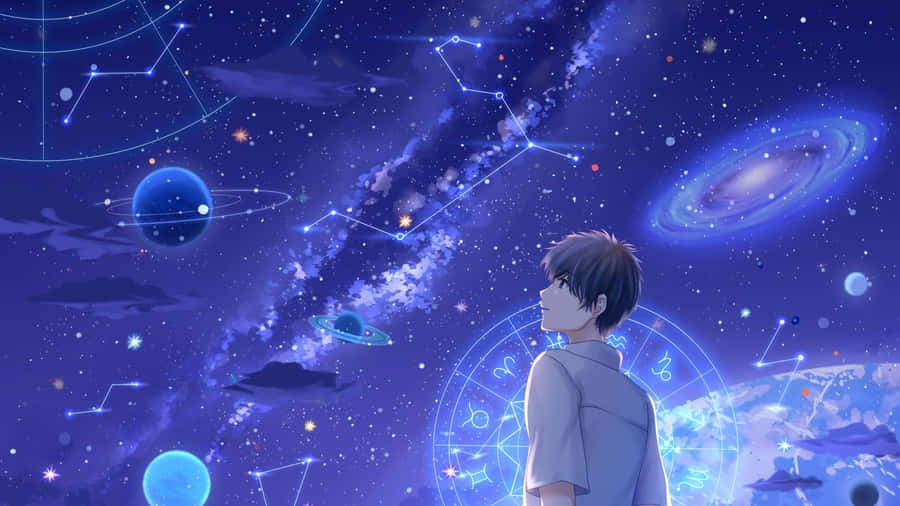 Anime Galaxy Exploration Wallpaper