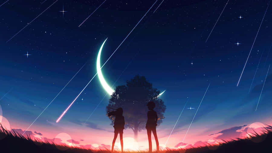 Anime Galaxy Night Sky Wallpaper