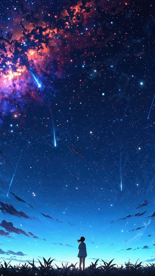 Anime Galaxy Night Sky Wallpaper