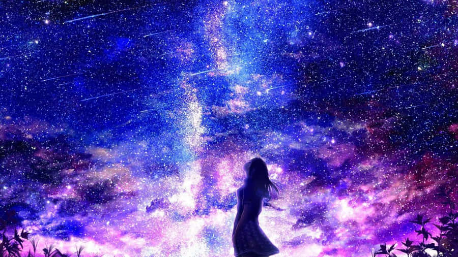 Anime Galaxy Nightscape Wallpaper