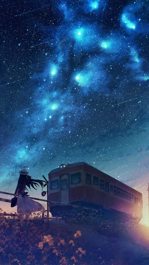 Anime Galaxy Starry Night Wallpaper