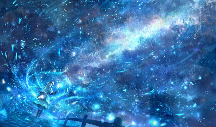 Anime Galaxy Starry Night Wallpaper