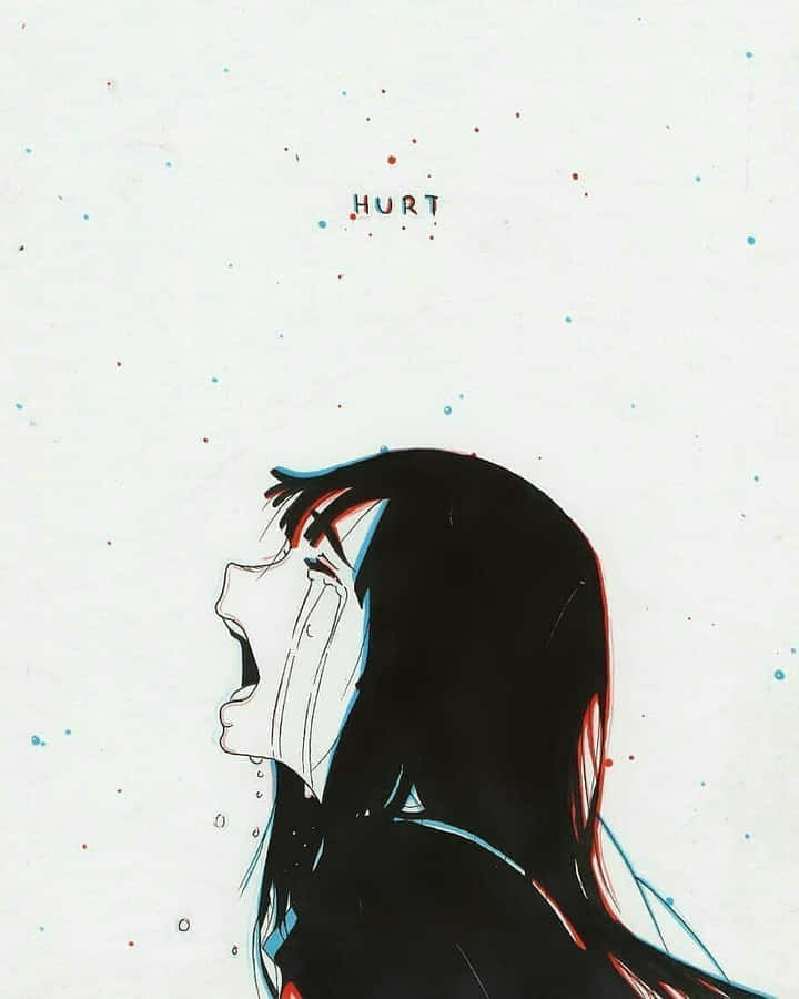 Anime Girl Displaying Depression Wallpaper