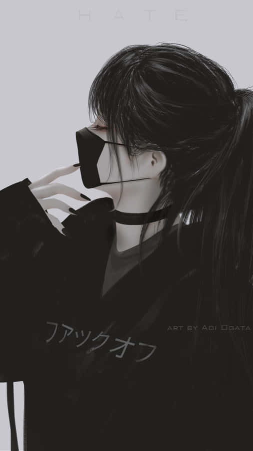 Anime Girls Pfp Mask Wallpaper