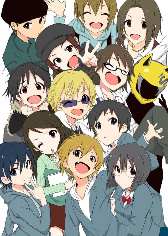 Anime Group Selfie Wallpaper