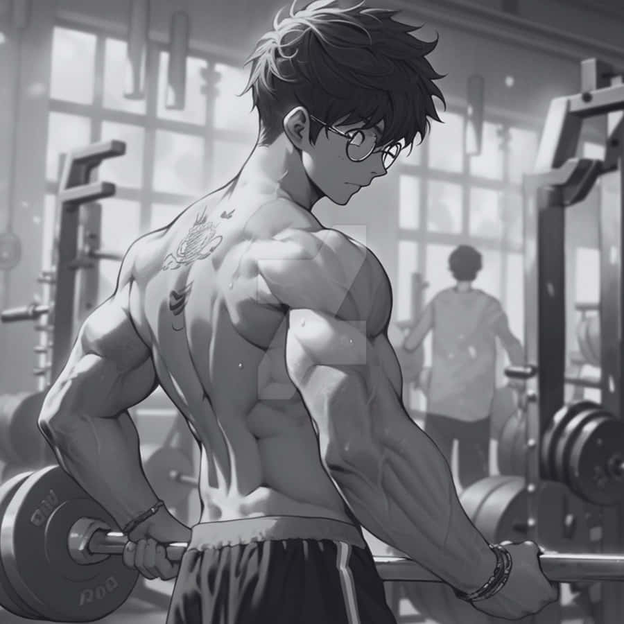 Anime Gym Workout Motivation Wallpaper