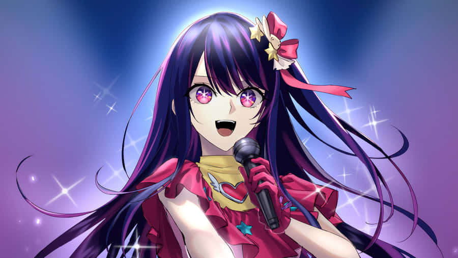 Anime Idol Singer Ai Hoshino Wallpaper