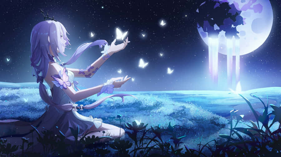 Anime Moonlit Fantasy Wallpaper