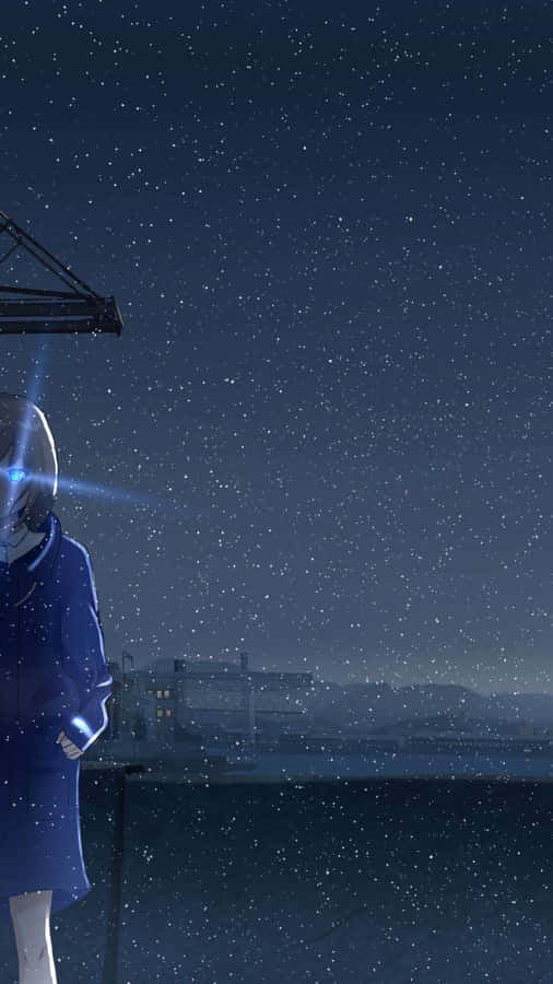 Anime Night Starry Wallpaper