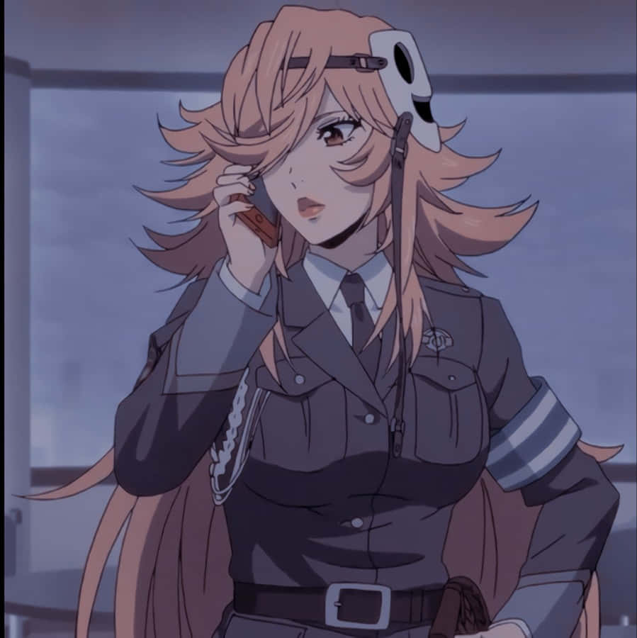 Anime Officer Communicating Wallpaper