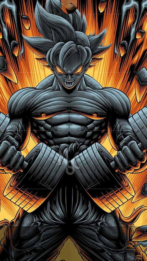 Anime Powerlifting Intensity Wallpaper