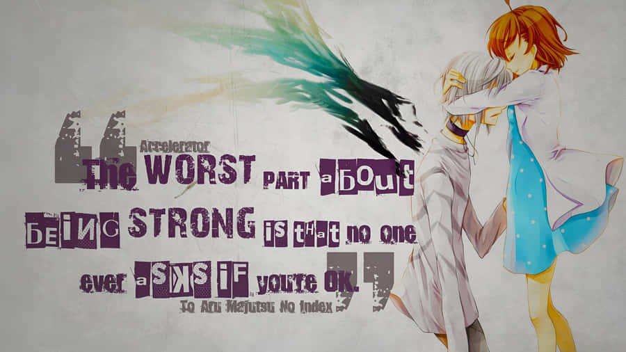 Anime Strength Quotes Wallpaper