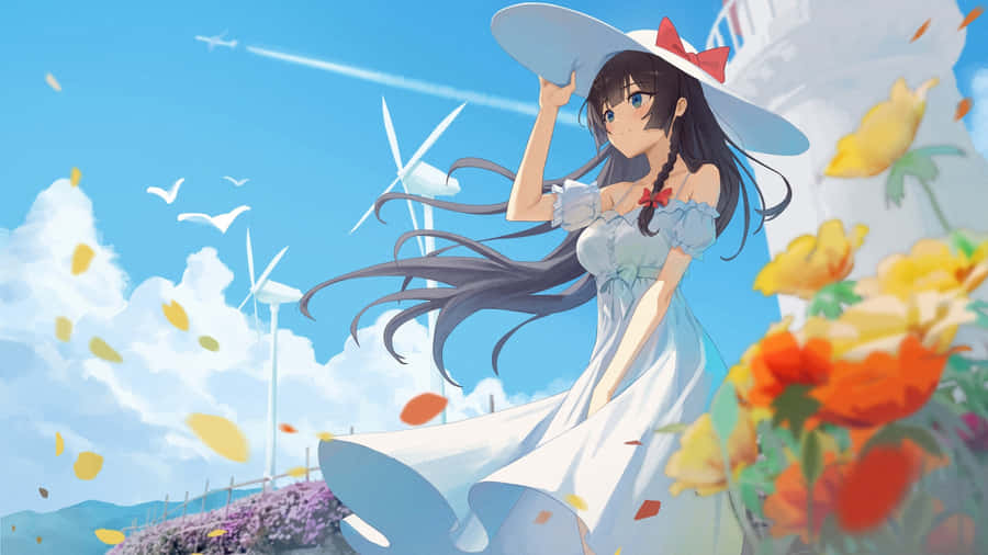 Anime Summer Breeze Wallpaper