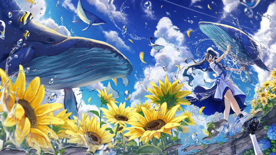 Anime Summer Dreamscape Wallpaper