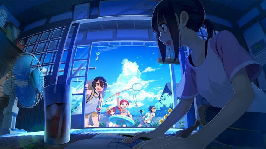 Anime Summer Vibes Wallpaper