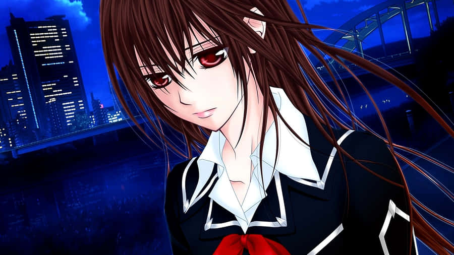 Anime Vampire Girl Night Wallpaper