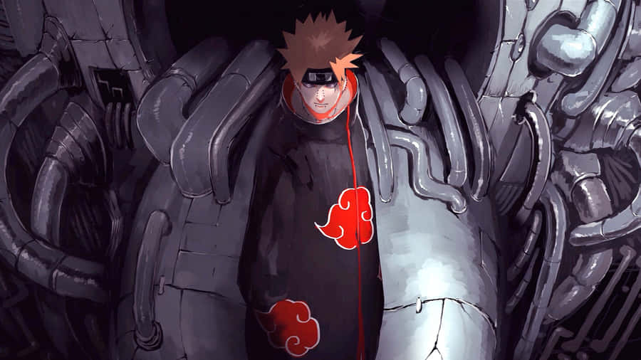 Anime Villain In Akatsuki Cloak Wallpaper