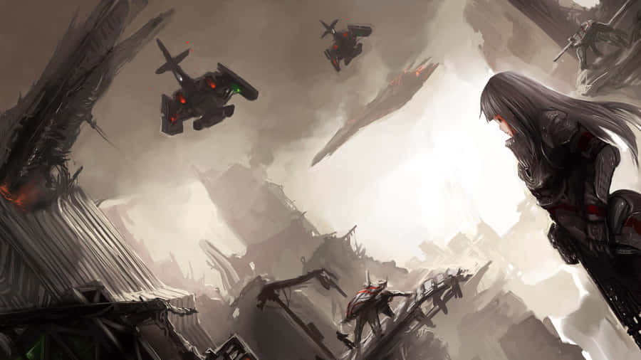 Anime War Battlefield Wallpaper