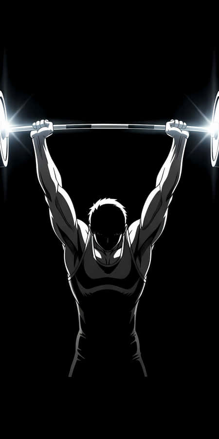 Anime Weightlifting Power Wallpaper
