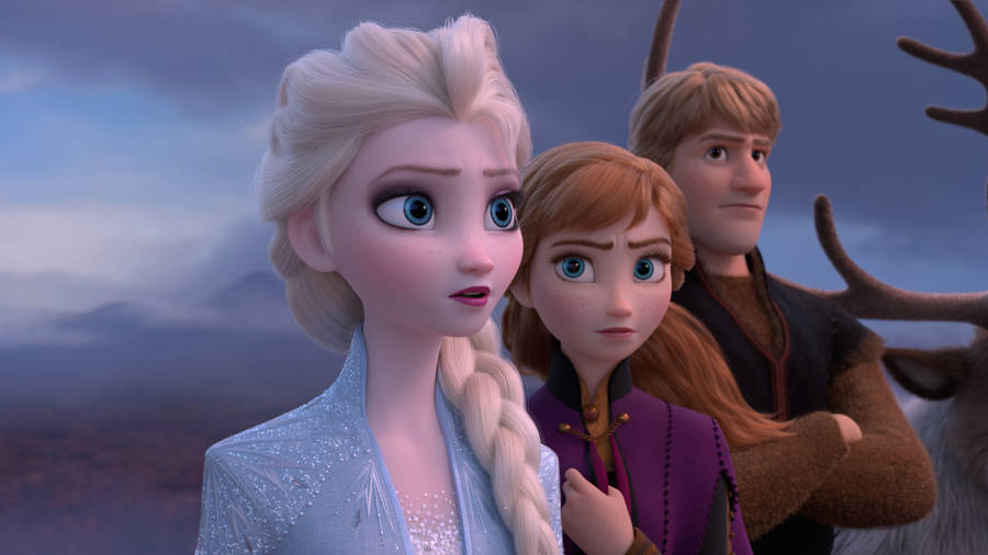 Anna, Elsa And Kristoff: On A Mission To Restore Balance To The Enchanted Land. Wallpaper