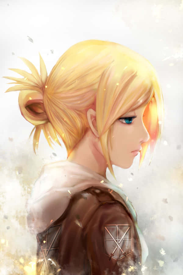 Annie Leonhart Dons Her Battle Gear. Wallpaper