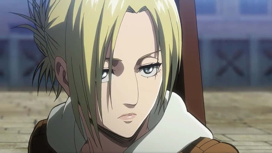 Annie Leonhart, The Formidable Warrior From Attack On Titan Wallpaper