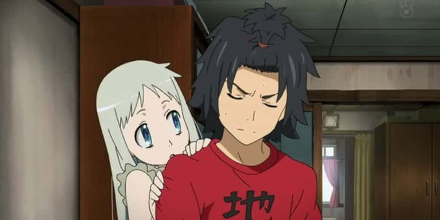 Anohana Jintaand Menma Scene Wallpaper