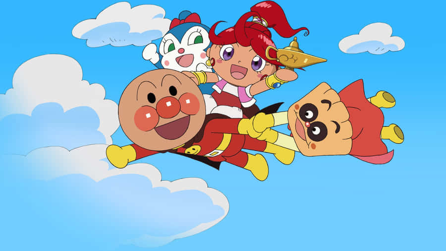 Anpanman Flying Adventure Wallpaper