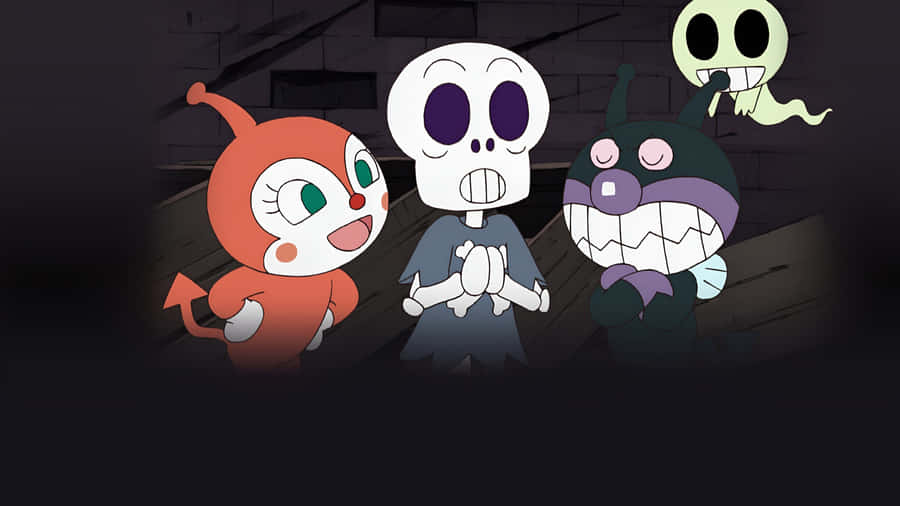 Anpanman Friends Halloween Wallpaper