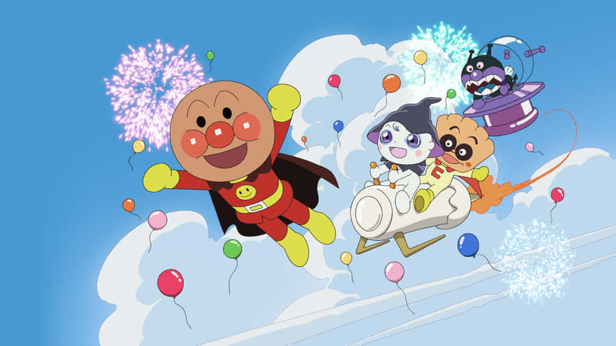 Anpanman Winter Adventure Wallpaper