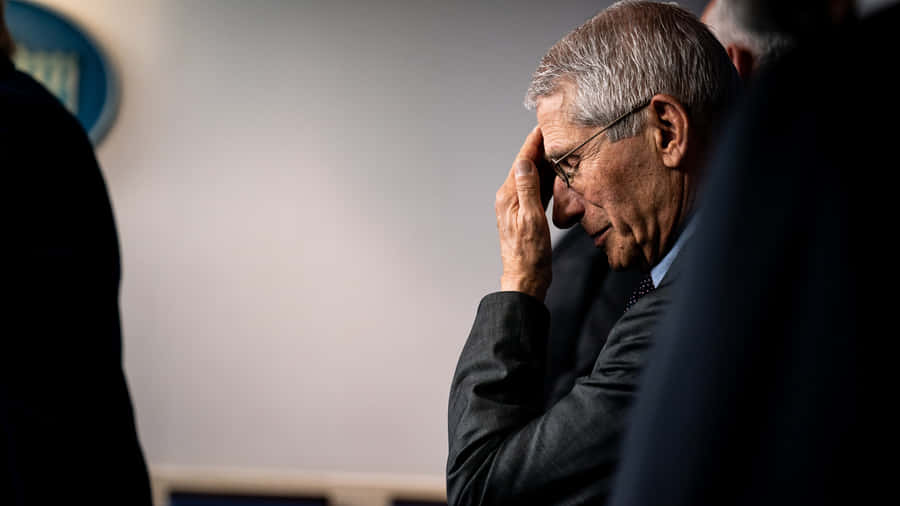 Anthony Fauci Addressing The Nation Wallpaper