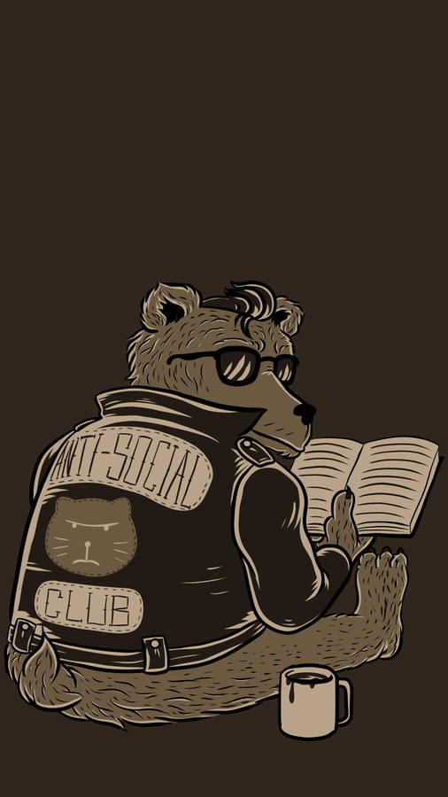 Anti Social Club Bear Wallpaper