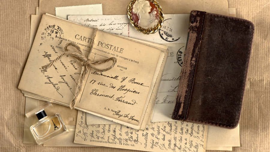 Antique Letters And Journal Wallpaper