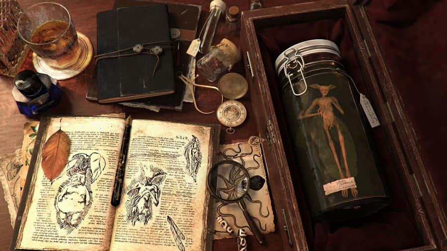 Antique Medical Curiosities Wallpaper
