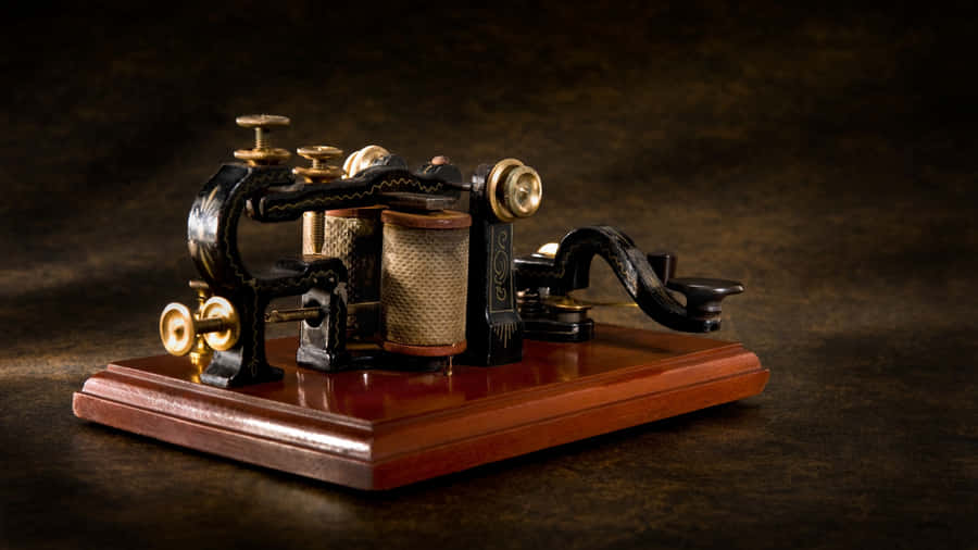 Antique Telegraph Machine Wallpaper