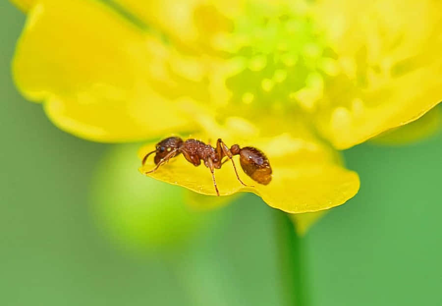 Anton Yellow Flower Petal Wallpaper