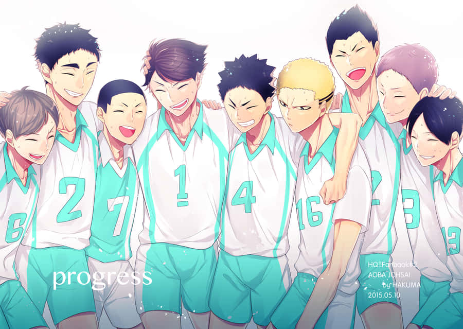 Aoba Johsai Volleyball Athletes Wallpaper