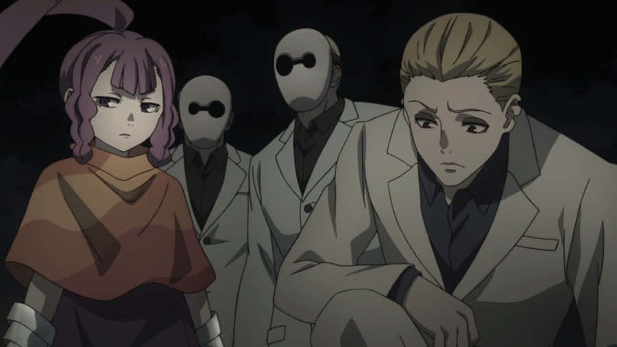 Aogiri Tree Mural In Action Wallpaper