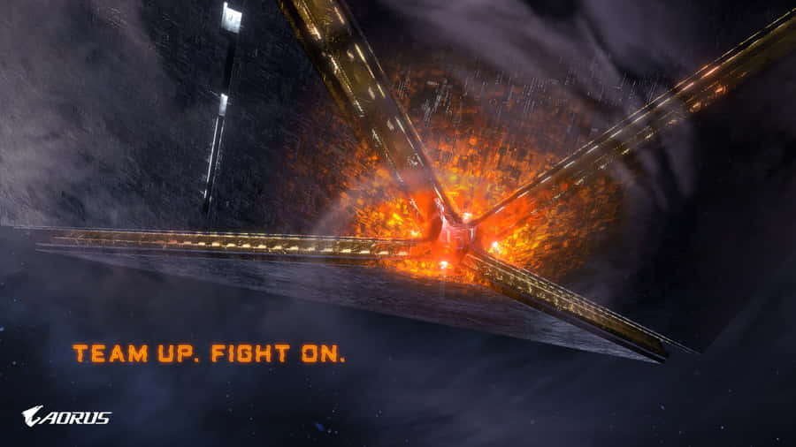 Aorus Team Up Fight On Wallpaper Wallpaper