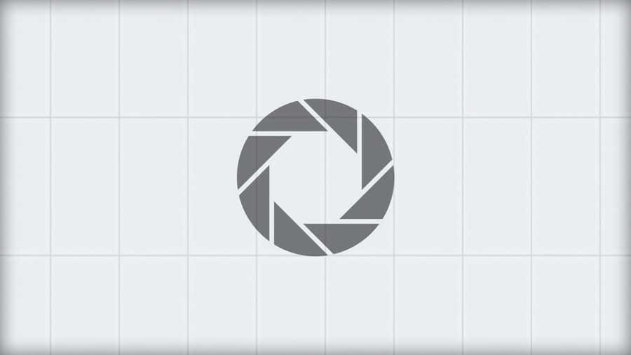 Aperture Science Logo Portal 4k Wallpaper