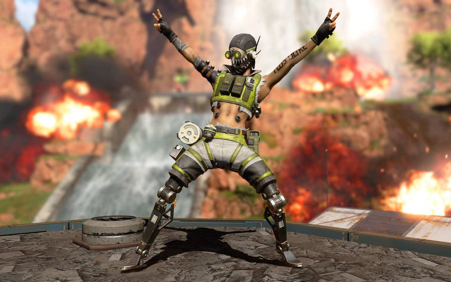 Apex Legends Octane Raised Hand Wallpaper