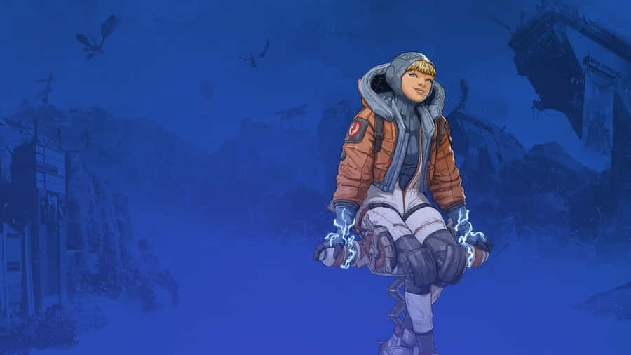 Apex Legends Wattson Blue Art Wallpaper