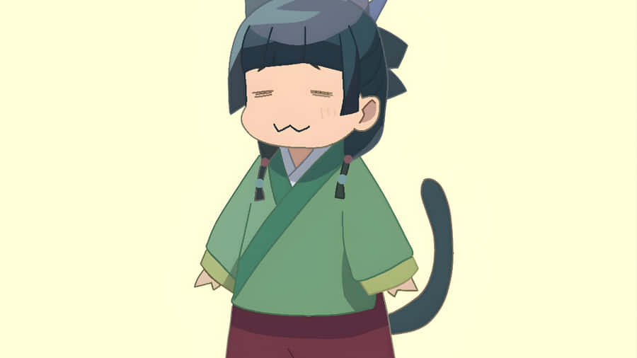 Apothecary Diaries Chibi Character Wallpaper