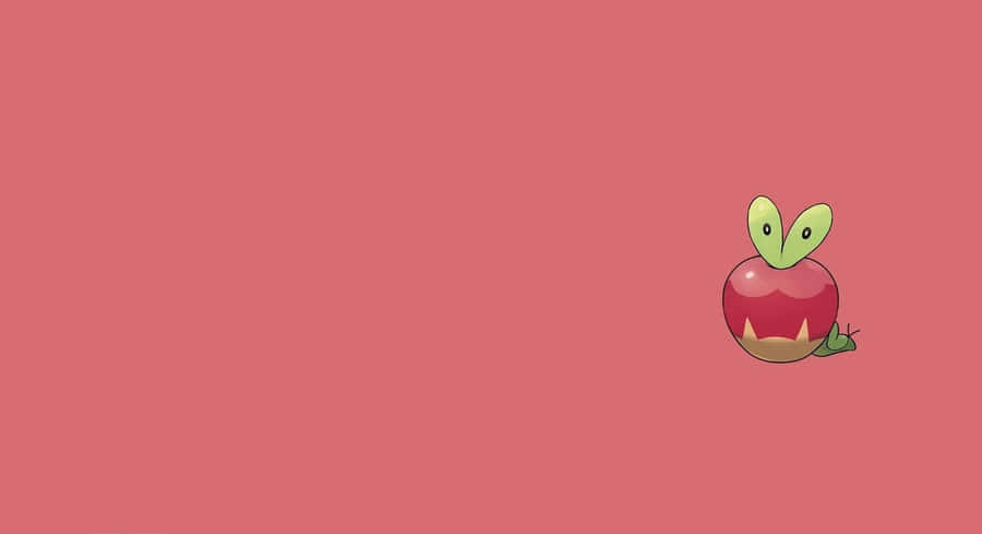 Applin On Light Red Background Wallpaper